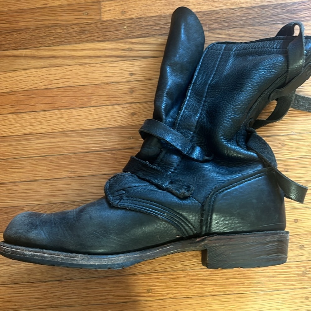 Black Leather Boot